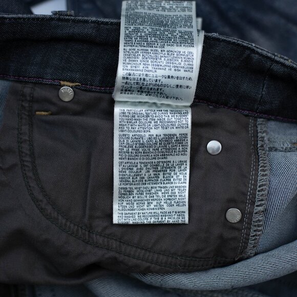 Diesel Grupee Women’s Jeans 26x32 Super Slim Skinny Low Rise Blue Coated Denim - Picture 14 of 14